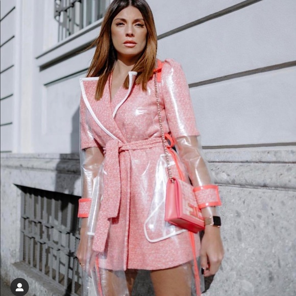 Elisabetta Franchi runway rain coat/ trench coat S - Picture 8 of 11